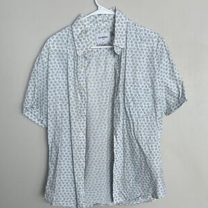 Goodfellow & Co Men’s Slim Fit Short Sleeve Button Up Shirt Medium